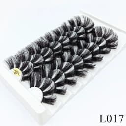 5/8 Pairs 25mm Mink Lashes 3D Dramatic False Eyelashes Handmade Fluffy Eyelashes Natural Long 25mm Eyelash Extension Makeup