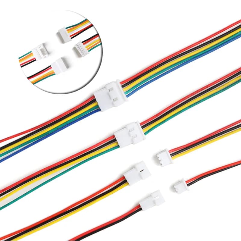 5Pair JST 1.25 Male Female Wire Connector Pitch 1.25mm 2P 3P 4P 5P 6P JST Plug Jack Terminal Cable Connector Length 10CM 15cm