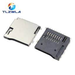 10PCS 9Pin Micro SD Card Slot Connectors, Size 14*15mm TF Card Deck, Fit For Phone, Tablet, Vehicle Navigation The pop-up