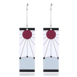 Drop Earrings Anime Acrylic Demon Slayer Kimetsu no Yaiba Blade of Ghost Earings For Women Men Tanjiro Earrings