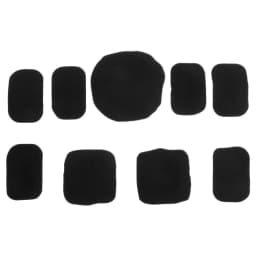 1SET Universal Bat Shape Helmet Inner Padding Kit Protection Sponge Pad Motorcycle Bicycle Replacement Pads Set with Insect Net