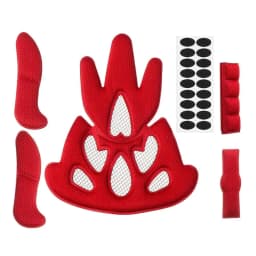 1SET Universal Bat Shape Helmet Inner Padding Kit Protection Sponge Pad Motorcycle Bicycle Replacement Pads Set with Insect Net
