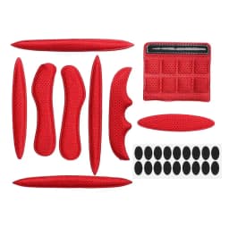 1SET Universal Bat Shape Helmet Inner Padding Kit Protection Sponge Pad Motorcycle Bicycle Replacement Pads Set with Insect Net
