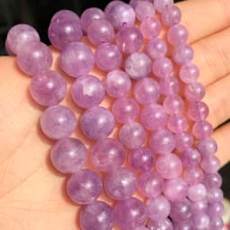 6 8 10mm Green Peridot Loose Stone Beads Smooth Round Spacer Beads For Jewelry DIY Making Bracelet Earrings Accessories 15''