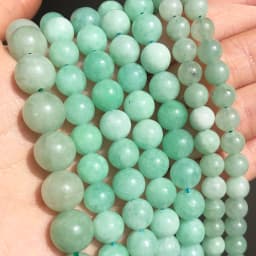 6 8 10mm Green Peridot Loose Stone Beads Smooth Round Spacer Beads For Jewelry DIY Making Bracelet Earrings Accessories 15''