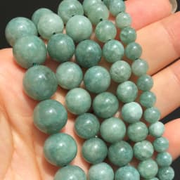 6 8 10mm Green Peridot Loose Stone Beads Smooth Round Spacer Beads For Jewelry DIY Making Bracelet Earrings Accessories 15''