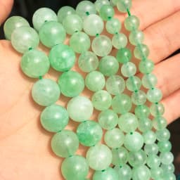 6 8 10mm Green Peridot Loose Stone Beads Smooth Round Spacer Beads For Jewelry DIY Making Bracelet Earrings Accessories 15''
