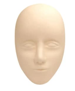 5D Facial Tattoo Training Head Silicone Practice Permanent Makeup Lip Eyebrow Tattoo Skin Mannequin Doll Face Head