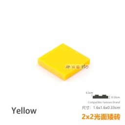50pcs/lot DIY Blocks Building Bricks Smooth 2X2 Educational Assemblage Construction Toys for Children Size Compatible With Brand