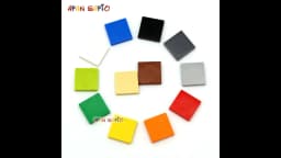50pcs/lot DIY Blocks Building Bricks Smooth 2X2 Educational Assemblage Construction Toys for Children Size Compatible With Brand