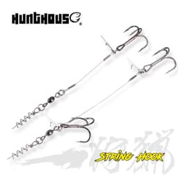 Hunthouse Soft Lure Rig Single Double Hook Rigging 9cm And 12cm For Big Shad Fishing Tackle Fishing Tool Pescar Origin Hook