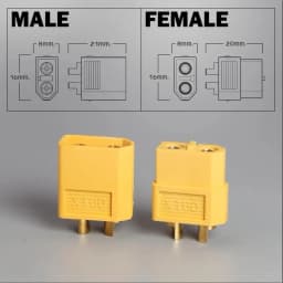 XT60 XT-60 Plug Male Female Bullet Connectors Plugs For RC Lipo Battery Quadcopter Multicopter For Aircraft Accessories Parts