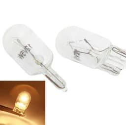 10pcs Car W5W T10 194 158 Halogen Lights Amber/White 12V 5W Wedge Lamp Instrument Light Reading Light Interior Clearance Bulbs