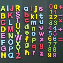 24-76pcs EVA Foam Magnetic Alphabet Letters Learning Spelling Counting Set Refrigerator Stickers Educational Toys For Kids