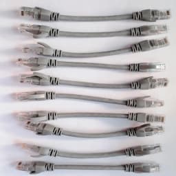 MORLDGJ 10pcs/Lot 0.5ft 0.65FT 1FT CAT6 UTP Round Cable Ethernet Cables Network Wire Cable RJ45 Patch Cord Black Lan Cable