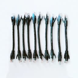 MORLDGJ 10pcs/Lot 0.5ft 0.65FT 1FT CAT6 UTP Round Cable Ethernet Cables Network Wire Cable RJ45 Patch Cord Black Lan Cable