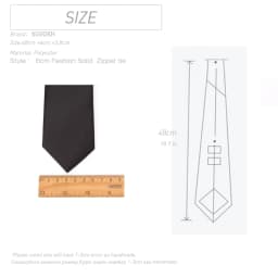 Men Necktie Zipper Lazy Tie Fashion Solid 6cm Ties Business for Man Gravatas Handkerchief Bowtie Mens Wedding Shirt Accessories
