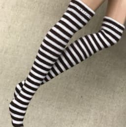 NEW Handmade 1 Pair Candy Color Stripe Stocking Socks for Blyth, Azone 30cm Dolls OB, Momoko, Licca 1/6 Dolls Accessories