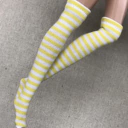 NEW Handmade 1 Pair Candy Color Stripe Stocking Socks for Blyth, Azone 30cm Dolls OB, Momoko, Licca 1/6 Dolls Accessories
