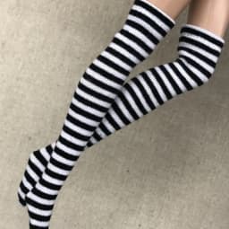NEW Handmade 1 Pair Candy Color Stripe Stocking Socks for Blyth, Azone 30cm Dolls OB, Momoko, Licca 1/6 Dolls Accessories