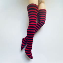 NEW Handmade 1 Pair Candy Color Stripe Stocking Socks for Blyth, Azone 30cm Dolls OB, Momoko, Licca 1/6 Dolls Accessories
