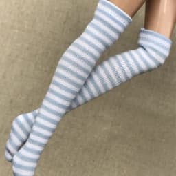 NEW Handmade 1 Pair Candy Color Stripe Stocking Socks for Blyth, Azone 30cm Dolls OB, Momoko, Licca 1/6 Dolls Accessories