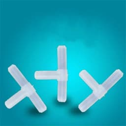 10PCS 4mm Plastic Tee's "T" 3-Way Fish Tank Acuarios Aquarium Air Pump Line Tubing Joints Connectors Air Pump Accessories