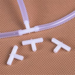 10PCS 4mm Plastic Tee's "T" 3-Way Fish Tank Acuarios Aquarium Air Pump Line Tubing Joints Connectors Air Pump Accessories