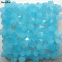 Isywaka Sale Red Copper Color 100pcs 4mm Bicone Austria Crystal Beads Charm Glass Bead Loose Spacer Stone for DIY Jewelry Making