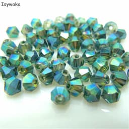Isywaka Sale Red Copper Color 100pcs 4mm Bicone Austria Crystal Beads Charm Glass Bead Loose Spacer Stone for DIY Jewelry Making