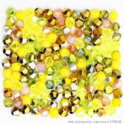 Isywaka Sale Red Copper Color 100pcs 4mm Bicone Austria Crystal Beads Charm Glass Bead Loose Spacer Stone for DIY Jewelry Making