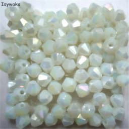 Isywaka Sale Red Copper Color 100pcs 4mm Bicone Austria Crystal Beads Charm Glass Bead Loose Spacer Stone for DIY Jewelry Making