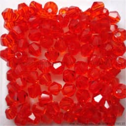 Isywaka Sale Red Copper Color 100pcs 4mm Bicone Austria Crystal Beads Charm Glass Bead Loose Spacer Stone for DIY Jewelry Making
