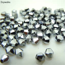 Isywaka Sale Red Copper Color 100pcs 4mm Bicone Austria Crystal Beads Charm Glass Bead Loose Spacer Stone for DIY Jewelry Making