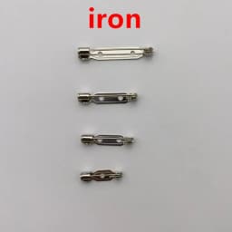 10pcs 2.4cm length High Quality Safety pin Brooch Base Back Bar Badge Holder Brooch Pins DIY Jewelry Finding