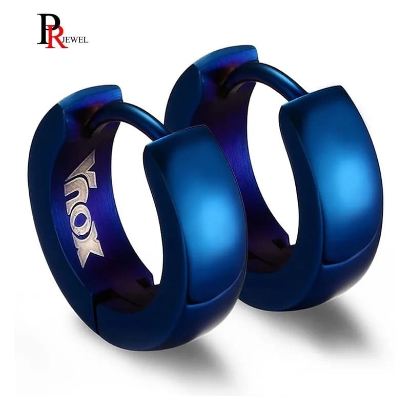 Punk Huggie Earrings for Men, Fashion Jewelry Stainless Steel Unique Small Hoop Earrings Brincos Masculinos