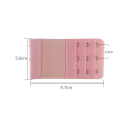 1PC Bra Extender Strap Extension 3 Hooks 3 Rows Candy Color Intimates Adjustable Belt Buckle Replacement Bra Extender For Women