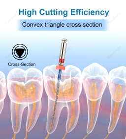 Dental Endo Blue Rotary Files Endodontic Files Nickel Titainium Instrument For Root Canal Treatment