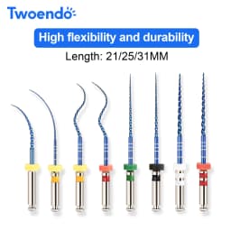 Dental Endo Blue Rotary Files Endodontic Files Nickel Titainium Instrument For Root Canal Treatment