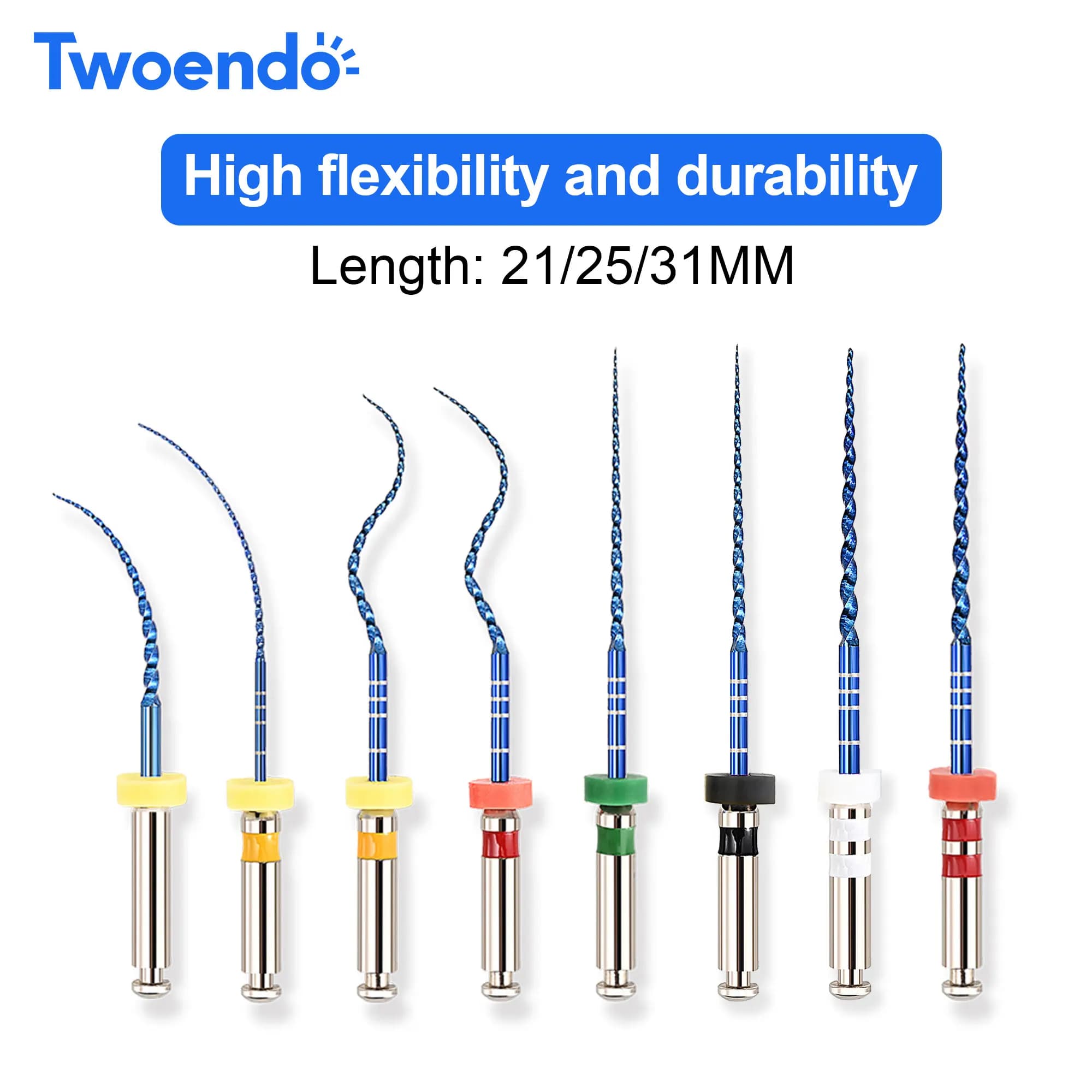 Dental Endo Blue Rotary Files Endodontic Files Nickel Titainium Instrument For Root Canal Treatment