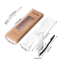 Beard Shaper Kit - Complete Shaping & Styling Tool - Adjustable Shaper, Razors, Barber Pencil - Beard Stencil Guide Template