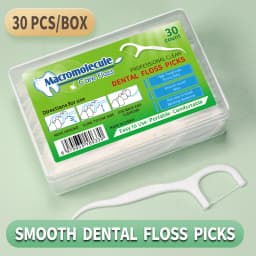 Macromolecule 30pcs Dental Floss 100 Pcs Strong Cleaning Interdental Brush For Teeth Care Toothpicks With Thread Oral