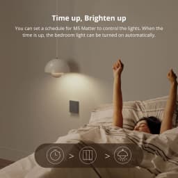 SONOFF M5 80/86Type Matter Smart Wall Switch with Physical Button Detach Relay Mode Schedule Voice Control via Alexa Google Home