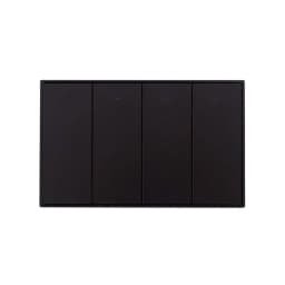 Zemismart Zigbee Smart Wall Light Switch Work with Tuya with Neutral 1 2 3 4 Gang Black Interruptor Alexa Google Home Smartthing