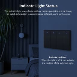 Zemismart Zigbee Smart Wall Light Switch Work with Tuya with Neutral 1 2 3 4 Gang Black Interruptor Alexa Google Home Smartthing