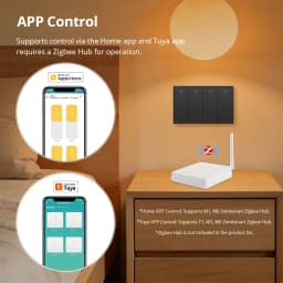 Zemismart Zigbee Smart Wall Light Switch Work with Tuya with Neutral 1 2 3 4 Gang Black Interruptor Alexa Google Home Smartthing
