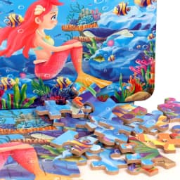 60pcs Jigsaw Cartoon Puzzle With Metal Box, Children's Early Education Animal Vehicle Puzzle, Parent-Child Interaction Game