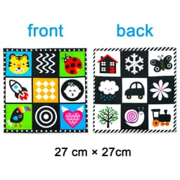 Baby Soft Cloth Book Black and White High Contrast Sensory Toys Early Education Toddlers Sensory Activity Fabric Book for Babies