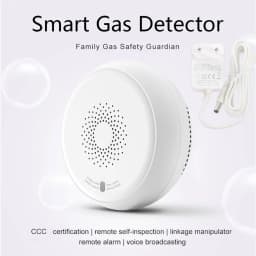 Zemismart Zigbee Smart Gas Detected Sensor for Pipeline Natural Gas Security Alarm System Gas Leakage Detector Work with Tuya