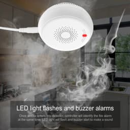 Zemismart Zigbee Smart Gas Detected Sensor for Pipeline Natural Gas Security Alarm System Gas Leakage Detector Work with Tuya